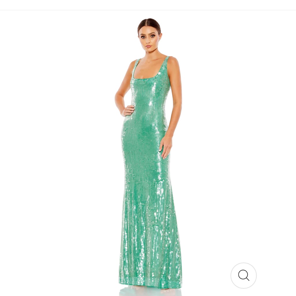 Mac Duggal Sequined Sleeveless Column Gown